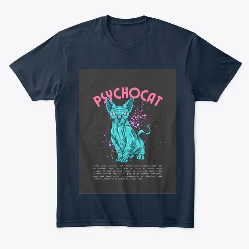 MORBSDAQ SUMMER T-SHIRT PRINT PSYCO CAT 